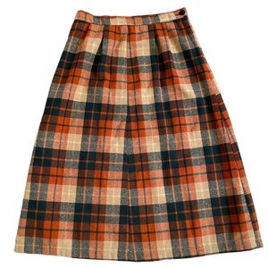 Vintage Plaid Skirt